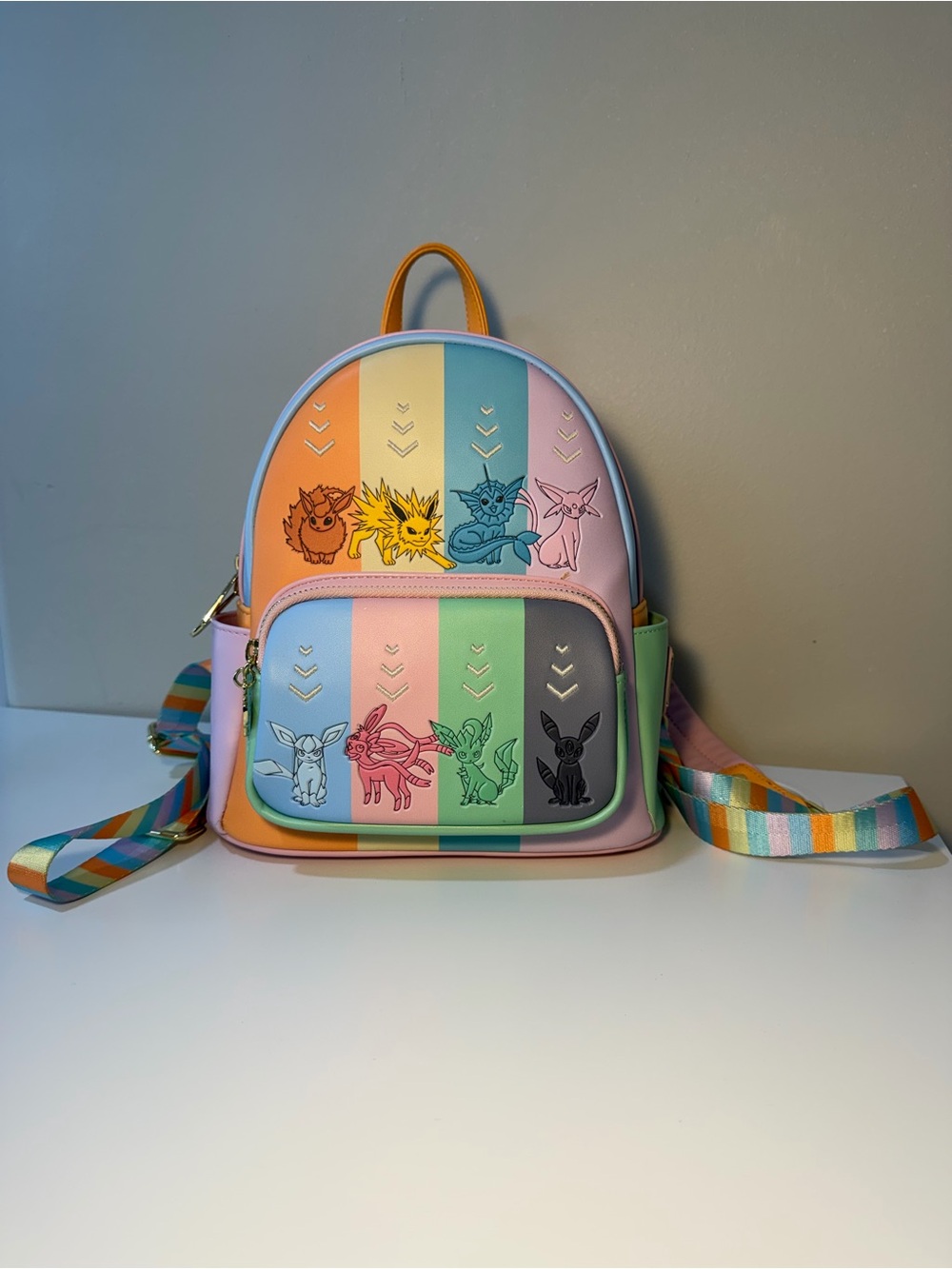 Loungefly Pokémon Eeveelutions Women’s Double Strap Shoulder Bag Purse